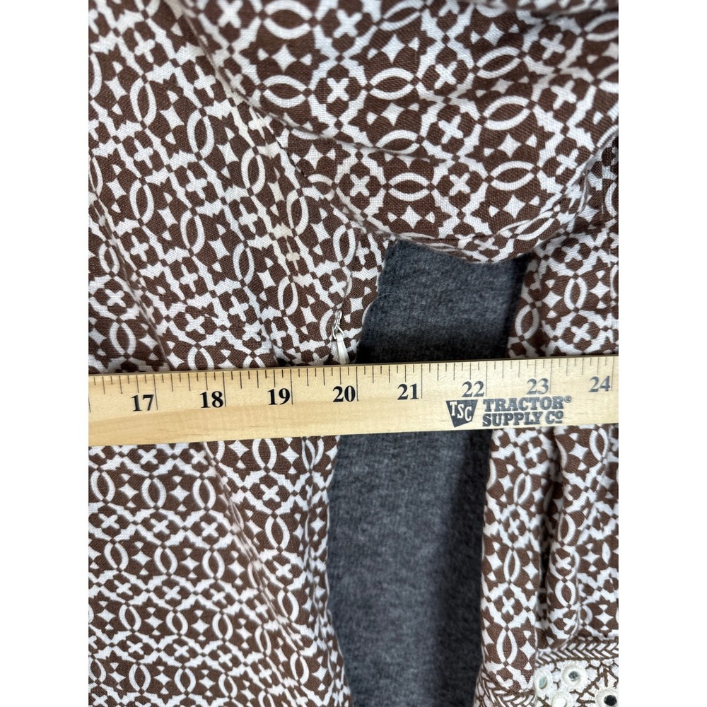 Tory Burch Linen Mirror Embellished Festive‎ Tunic Top Size 14 Boho Chic Luxury - Picture 5 of 12